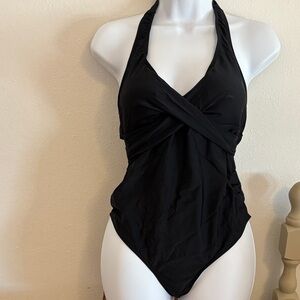 Black Halter Swimsuit